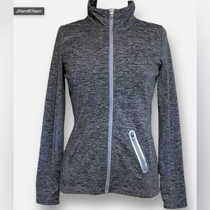 Vineyard vines women’s performance jacket, Heather Gray full zip up quick dry